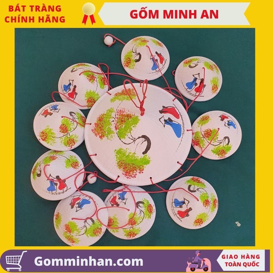 Chuông gió gốm sứ Bát Tràng- Gốm Minh An