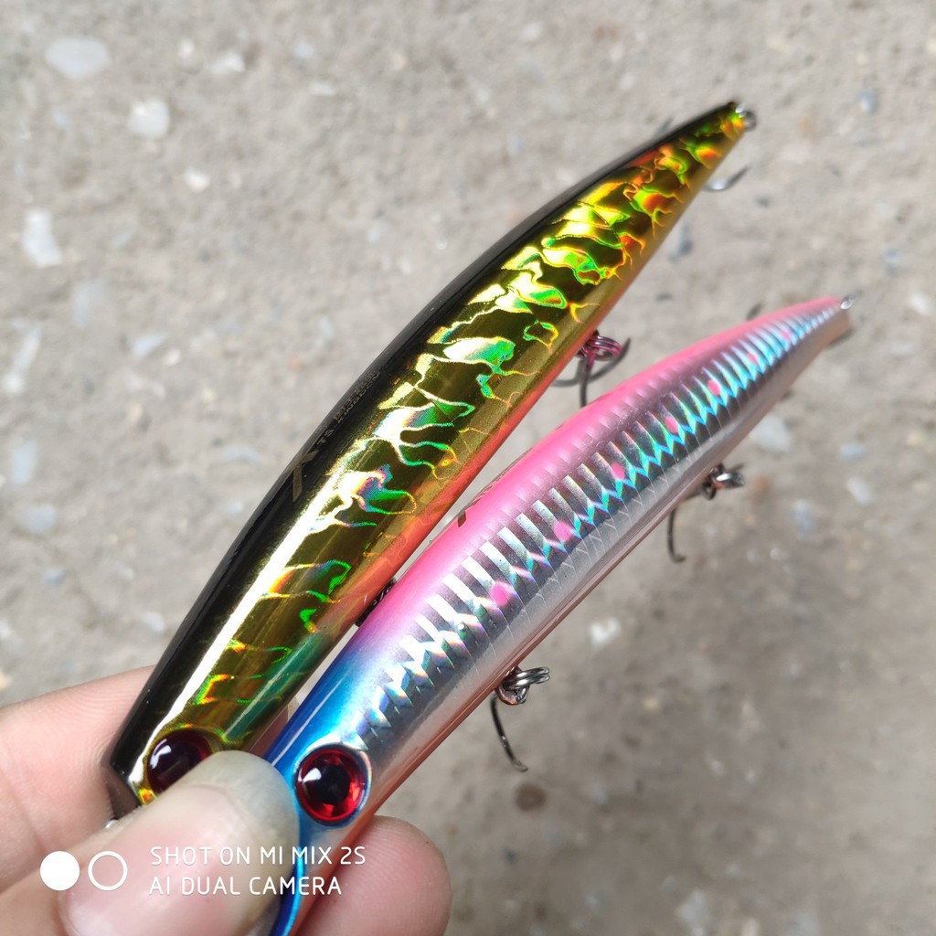 Cần câu cá ❤️FREE SHIP❤️ MG6 - Mồi giả câu chẽm Minnow Kingdom 5326 dài 13mm nặng 21gr chuyên câu đầm biển - Phụ kiện câ