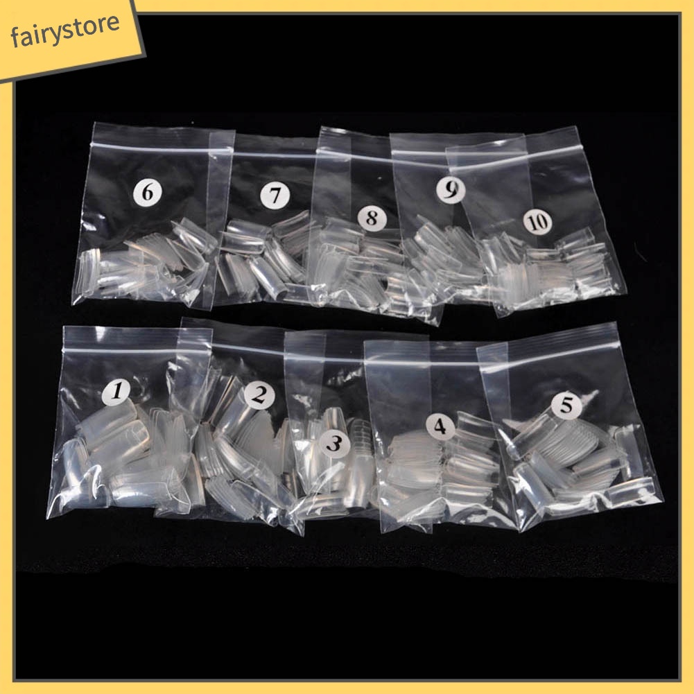 Set 500 Móng Tay Giả Bằng Acrylic Dùng Trang Trí Nghệ Thuật Cho Nữ