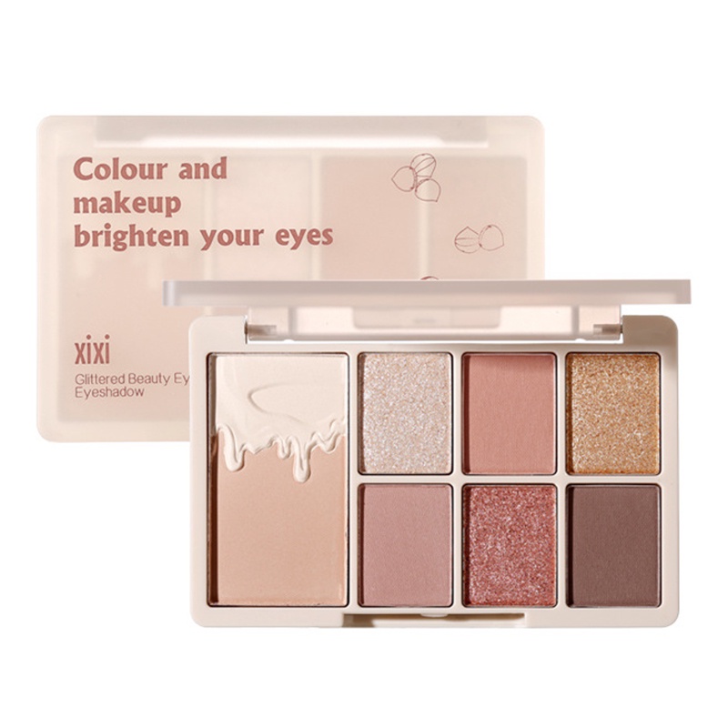 [Hàng mới về] Bảng phấn mắt màu lì/ nhũ mềm mịn kháng nước lâu trôi