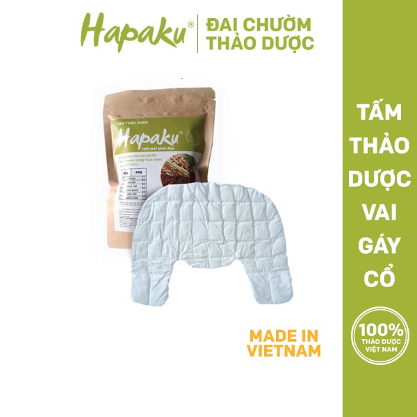 Tấm Thảo Dược Thay Thế Cho Đai Chườm Vai Gáy Cổ HAPAKU Làm Nóng Bằng Điện Giảm Đau Mỏi Vai Thư Giãn