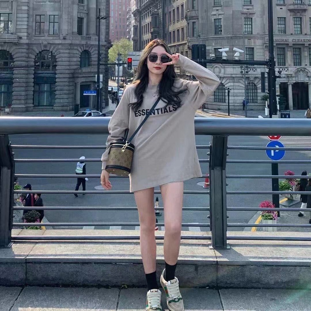 Áo sweater form rộng ESSENTIALS nỉ da cá cực xịn | BigBuy360 - bigbuy360.vn