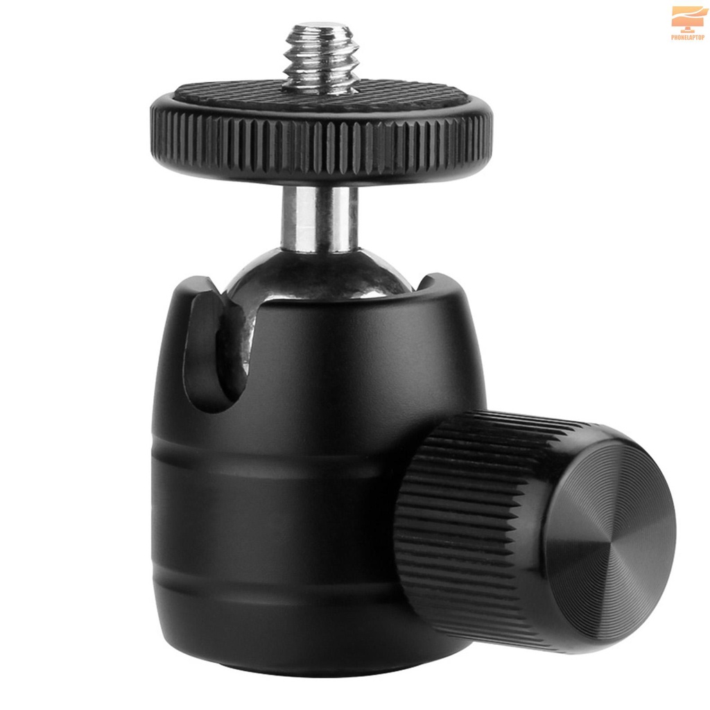 Mini Metal Ball Head 1/4 Screw Mount 360°Rotatable Ballhead Tripod Accessory for Camera