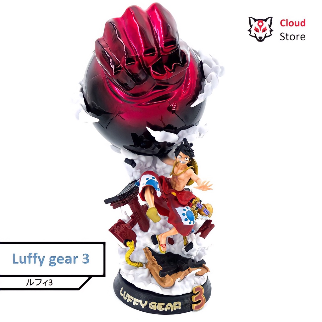 Mô hình Luffy Gear 3 cao 42cm nặng 3.2kg, figure one piece chính hãng CLOUD STORE , mô hình one piece anime