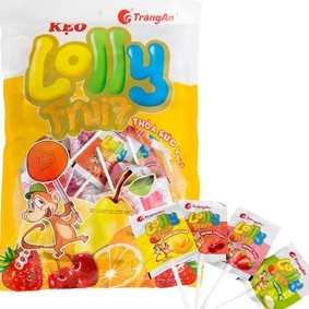Kẹo mút Lolly Tràng An - gói 12 que