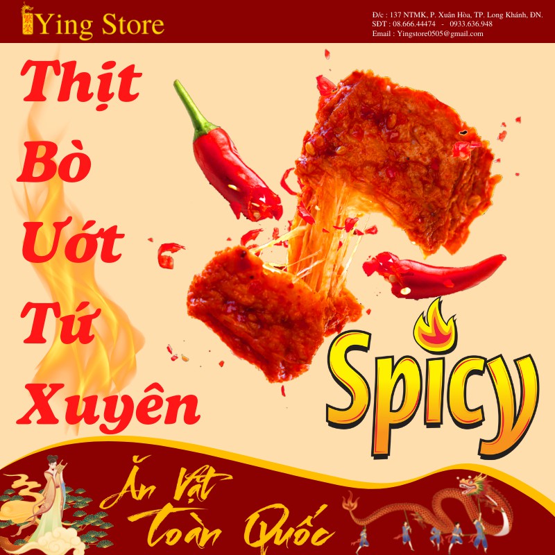 Thịt bò khô siêu cay tứ xuyên | BigBuy360 - bigbuy360.vn