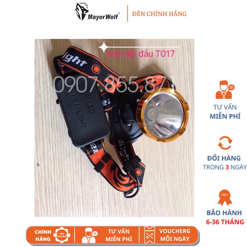 😍 Đèn pin LED, đèn đội đầu T017 chính hãng Mayor Wolf | BigBuy360 - bigbuy360.vn