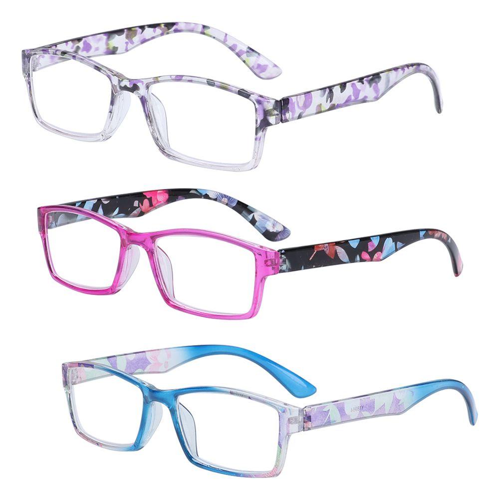 MOILYVN Kính Đọc Sách Bằng Nhựa Siêu Nhẹ In Họa Tiết Hoa Cho Nữ