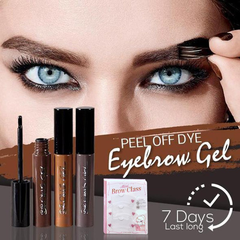 Peel-off Eyebrow Tattoo Tint Dye Water Resistant Long Lasting Brow Gel Eyebrow Cream