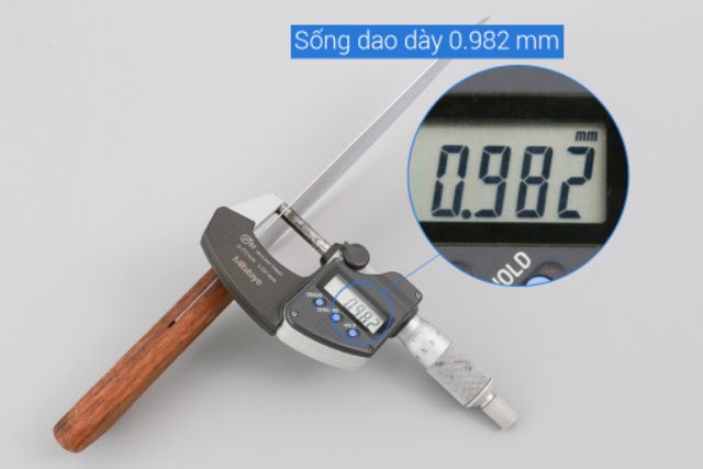 Dao cán gỗ cỡ trung inox siêu bén 173 - ảnh sản phẩm 6