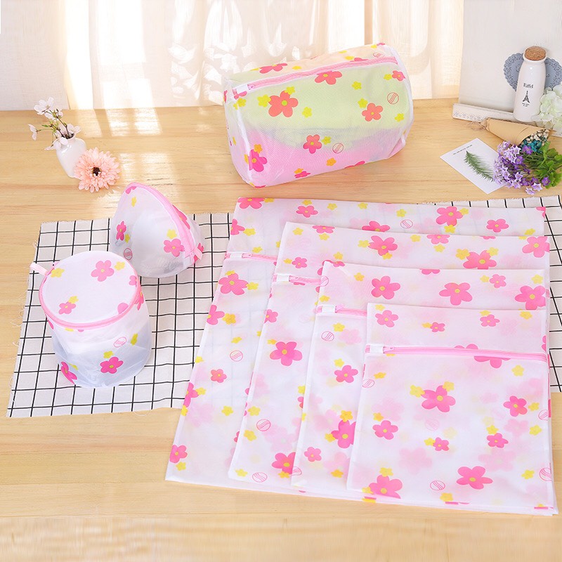 Set 5 túi giặt quần áo, đồ lót đủ kích thước