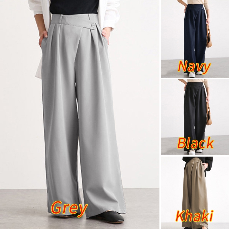 ZANZEA Quần Dài Ống Rộng Thời Trang Thanh Lịch Dành Cho Nữ