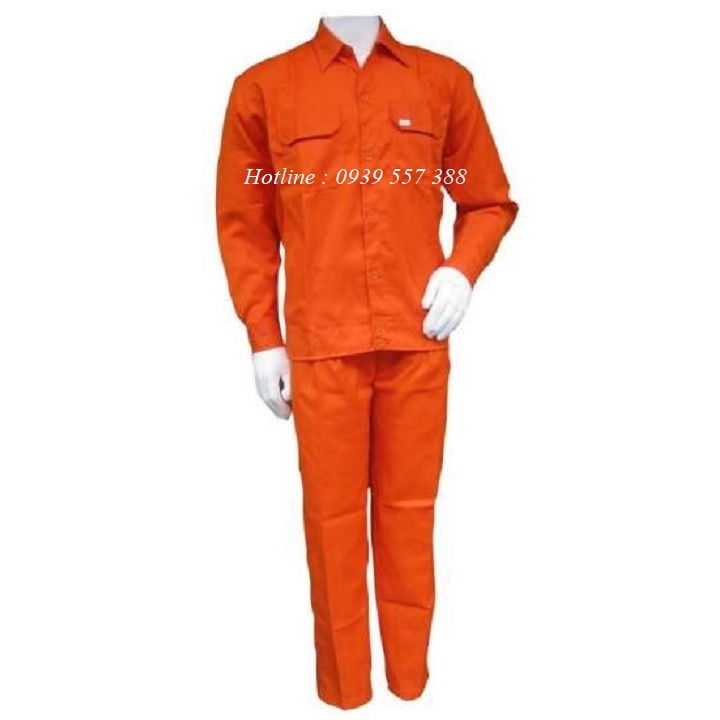 QUẦN BẢO HỘ LAO ĐỘNG VẢI KAKI LOẠI 1 MÀU CAM