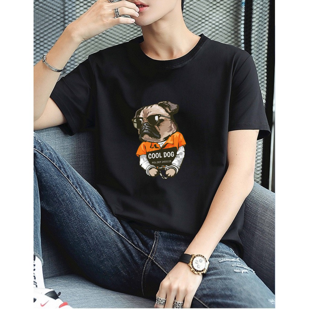 áo thun cool dog 100% cotton 4 chiều lentino