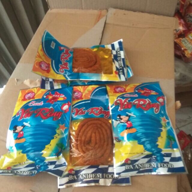 10 gói snack vòi rồng dai ngon