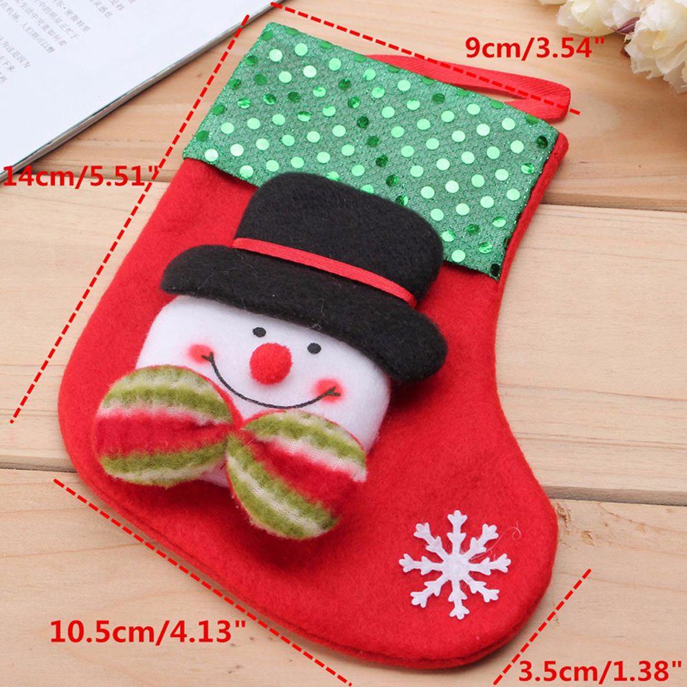 Vớ Giáng Sinh Trang Trí Cây Thông Noel Hình Gấu Tuần Lộc Thời Trang