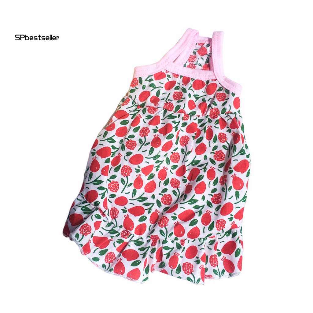 Đầm Không Tay Họa Tiết Hoa Xinh Xắn Cho Thú Cưng