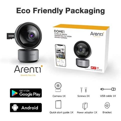 Camera thông minh Xiaomi Arenti DOME1 bản quốc tế phân giải 2K kết nối app xem qua điện thoại - Minh Tín SHop