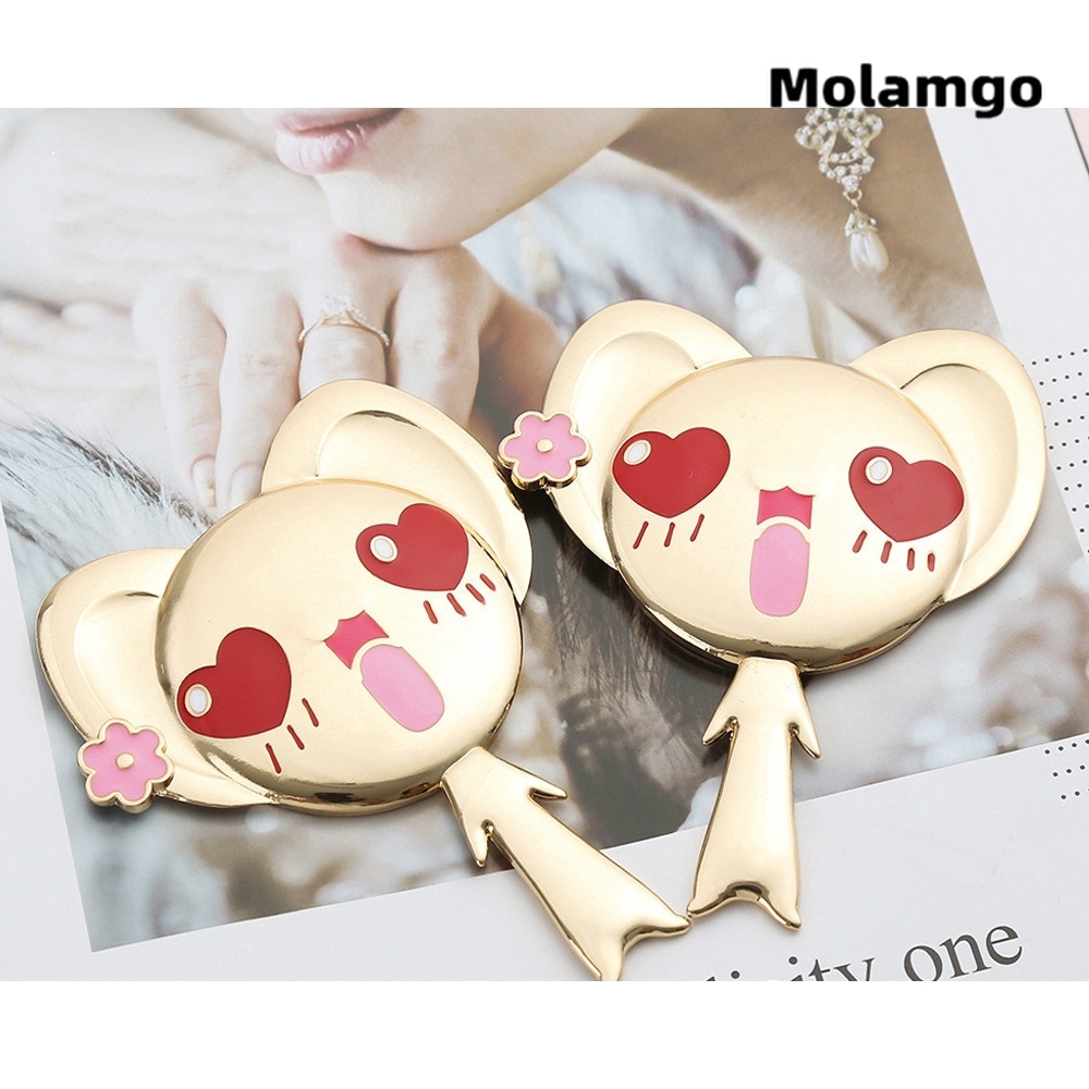 MOLAMGO Gương trang điểm kiểu dáng hoạt hình thủ lĩnh thẻ bài Sakura