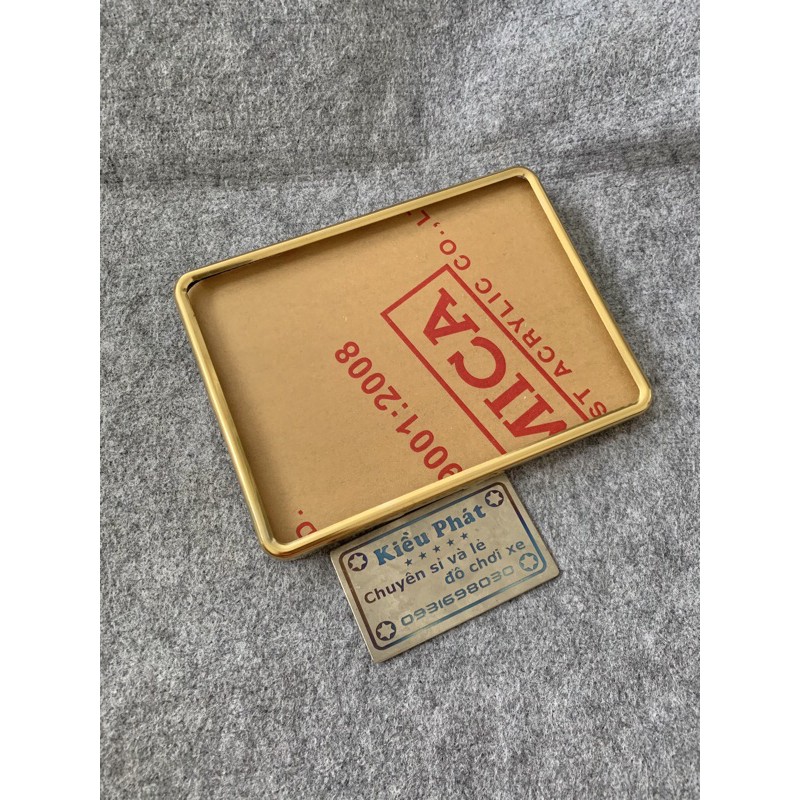Biển số titan Vàng 3 món như hình
