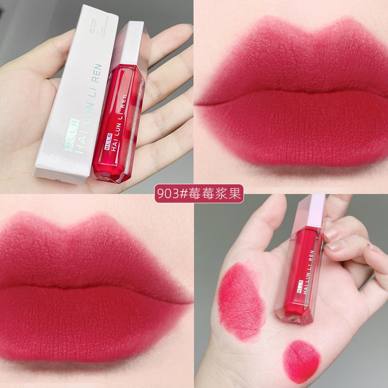 Son Kem Lì Kháng Nước Và Không Làm Khô Môi Thiết Kế Vỏ Đính Đá Thời Trang