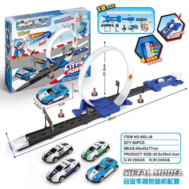 Hot Wheels Bộ Đồ Chơi Đường Ray Xe Đua Bằng Hợp Kim Cho Bé