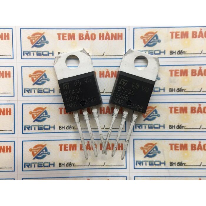 [Combo 5 chiếc] BTA16-600C, BTA16-600B Triac 16A/600V TO-220