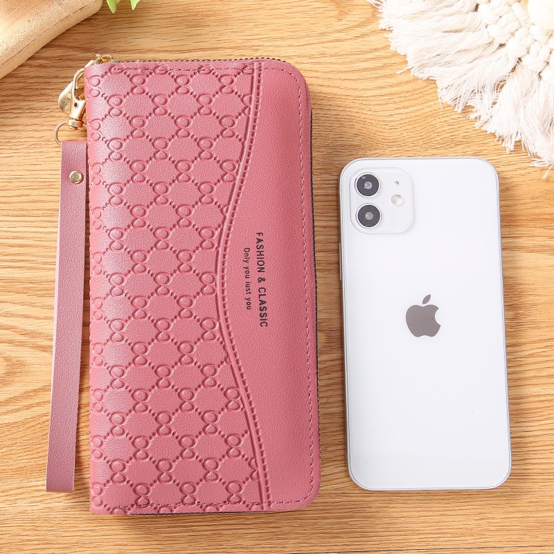 Ví nữ đựng tiền nhiều ngăn dáng dài 541 chất da cao cấp phong cách thanh lịch