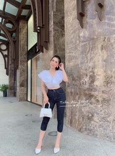 QUẦN JEANS LỠ ngang bắp chân -