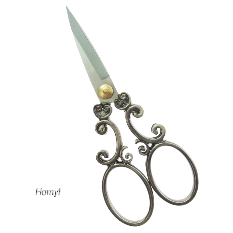 Kéo Cắt Chỉ Thêu Hoa Cổ Điển 5.12 "Bằng Thép Không Gỉ