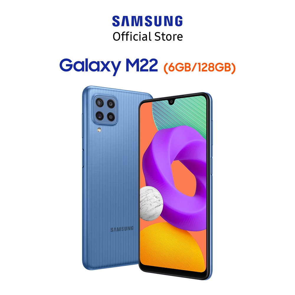 [Mã ELSAM300 giảm 5% đơn 500K] Điện Thoại Samsung Galaxy M22 (6GB/128GB) - Hãng Phân Phối Chính Thức