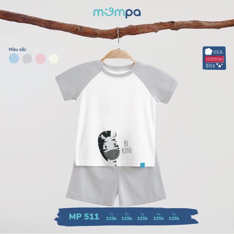 Bộ cộc tay cotton USA Mompa