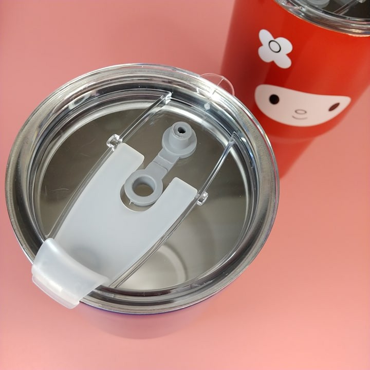 Ly giữ nhiệt Thái Lan 900ml  kèm Túi+Ống hút bình cốc cách nhiệt inox