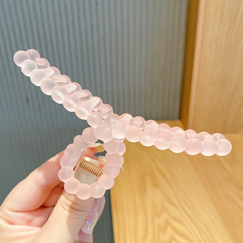 Kẹp Tóc Trong Suốt Cỡ Lớn Phong Cách Hàn Quốc Nhiều Màu Sắc Tùy Chọn