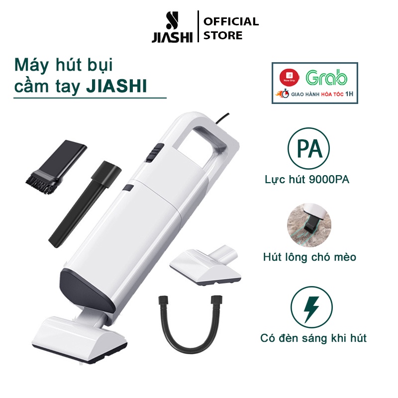 Máy hút bụi cầm tay mini Jiashi sạch bụi giường, lông thú cưng, ô tô không dây dùng cho cá nhân, gia đình MHB02