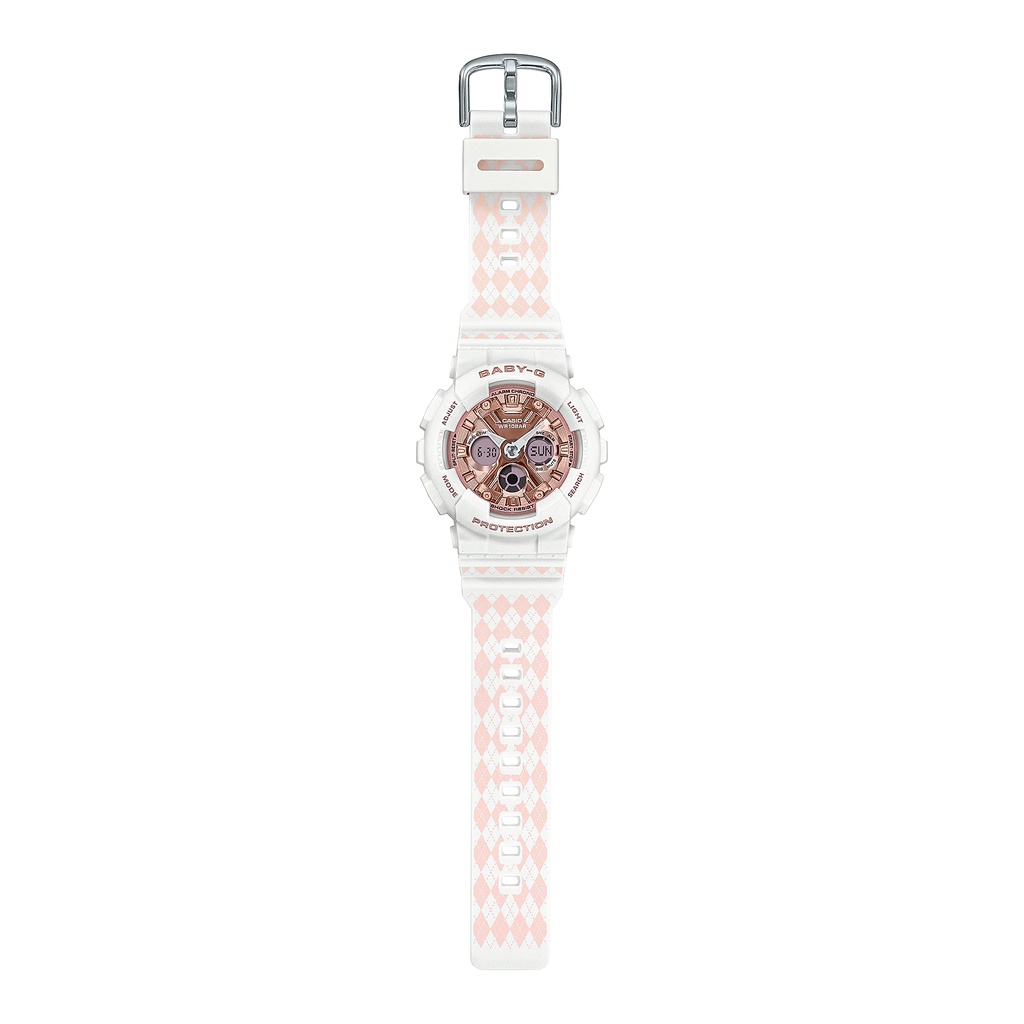 Đồng hồ nữ Casio Baby-G BA-130SP-7A chống va đập, chống nước 100m, hàng chính hãng