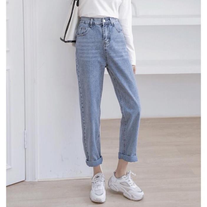 Quần jean baggy nữ ống suông, rộng TX-02 style hàn quốc 2021