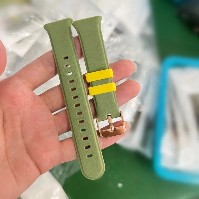 Dây Đeo Thay Thế Chất Liệu Silicon Màu Trơn Cho Xiaomi Mi Band 7 Pro