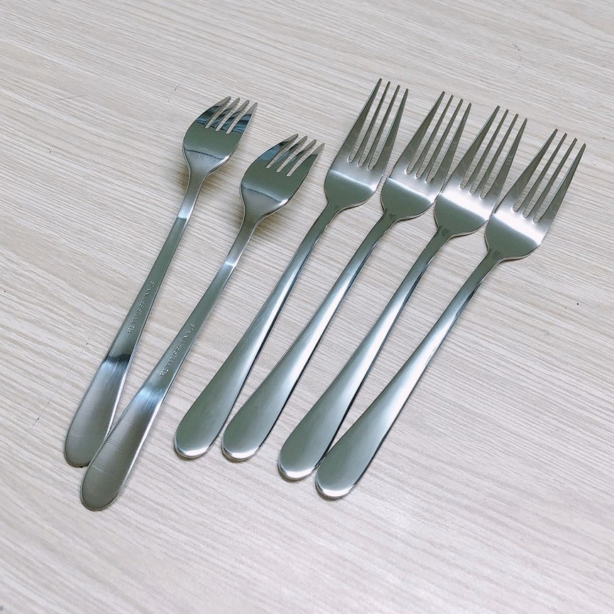 Nĩa Ăn Cơm Tấm - Dĩa ăn cơm tấm hiệu TH - thép không gỉ - dài 20cm