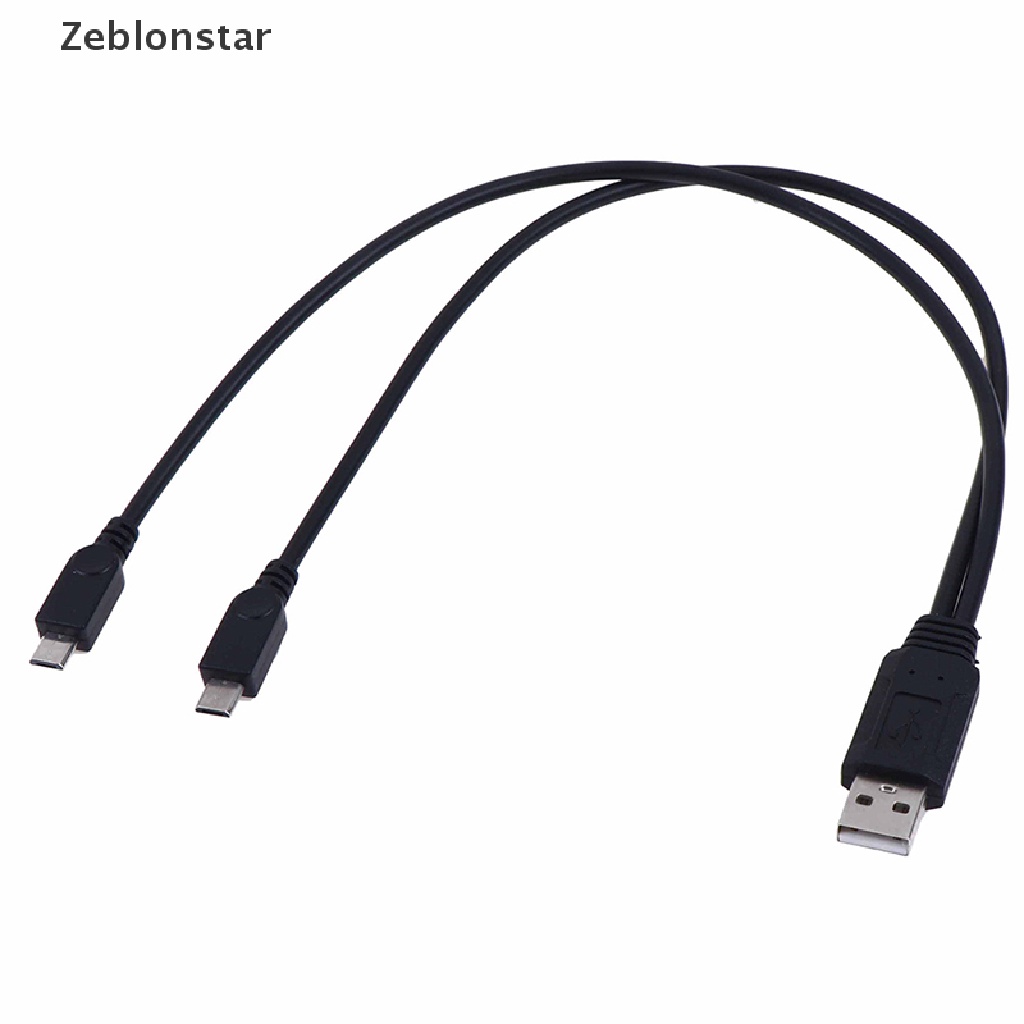 Dây Cáp Chia Hai Cổng usb 2.0 Đầu Cắm Sang Cổng Cắm micro usb