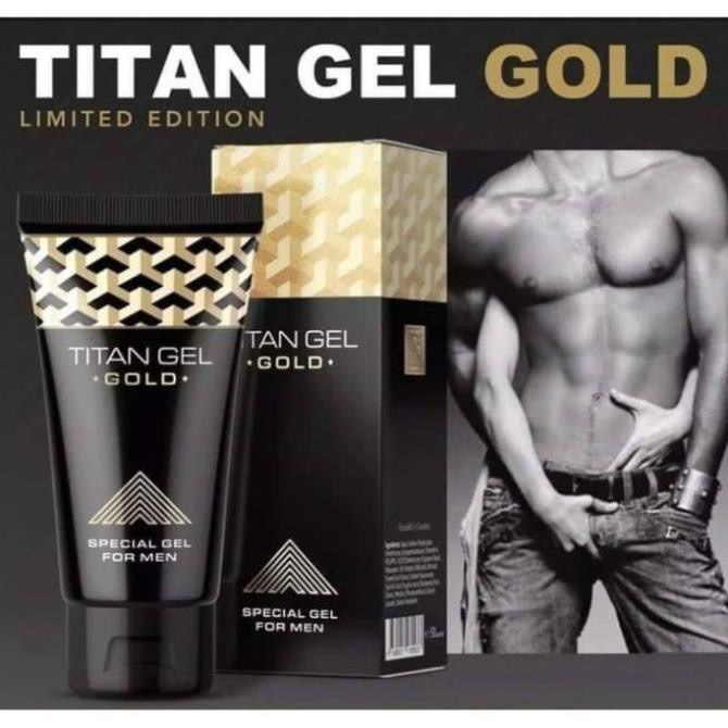 Massage Titan-Gel-Gold tăng kích thước cậu nhỏ và chống xuất tinh sớm -Tặng BCS Durex