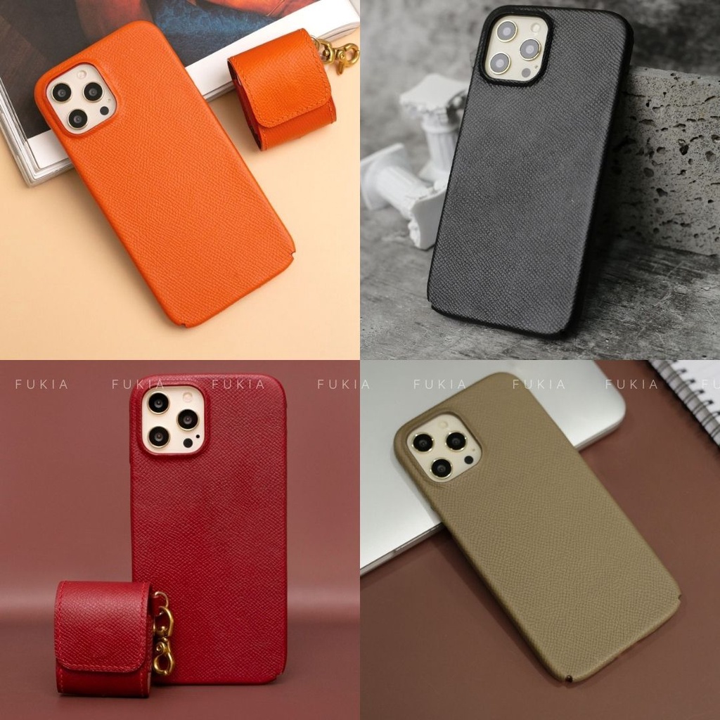 Ốp da thủ công Epsom Full viền dành cho IPhone 14/14Plus/14Pro/14Promax/13/13Pro/13Promax/12/12Pro/12Promax ODTC101