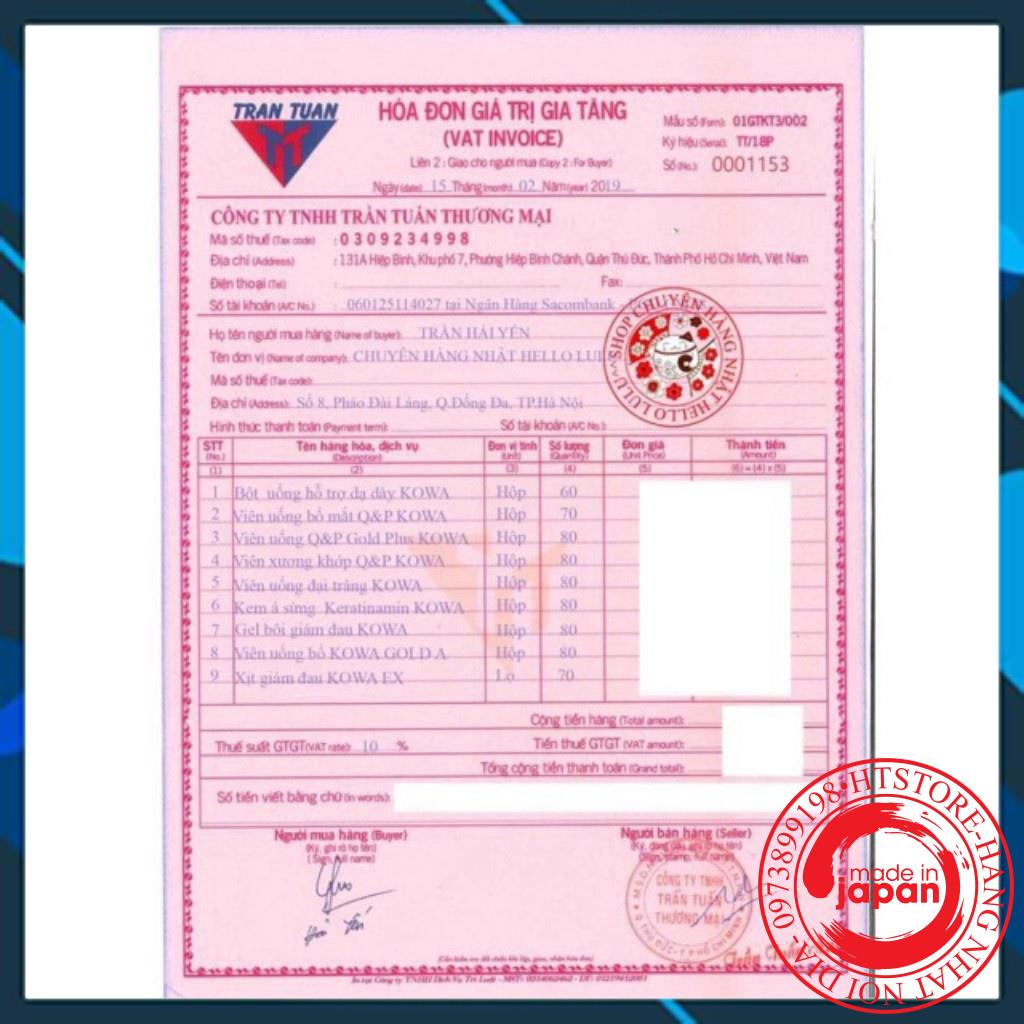 Viên đầu gối Q&P Kowa Nhật Bản 90 viên, 160 viên, 250 viên- Hàng Nhật Chuẩn