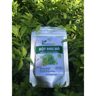 Bột rau má sấy lạnh nguyên chất - gói 100gr-thanh nhiệt, đánh bay mụn- Học viện Nông nghiệp Việt Nam (VNUA)