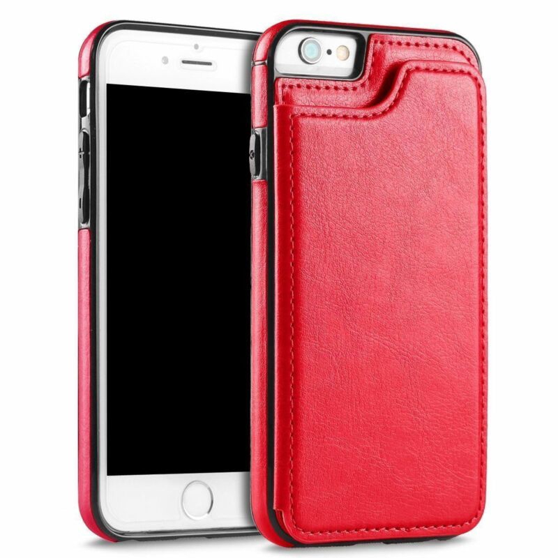 For iPhone X XS XR XS MAX 8 7 6 6S Plus Magnetic Leather Wallet Case Card Slot Shockproof Flip Cover
