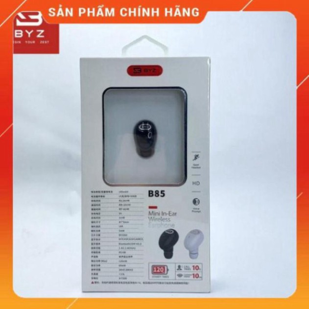 XẢ HÀNG TOÀN BỘ [Loại 1 Tốt Nhất] Tai Nghe Bluetooth 1 Tai B.Y.Z  - Tai Nghe Không Dây Nghe Nhạc 1 Tai B85 XẢ HÀNG TOÀN 