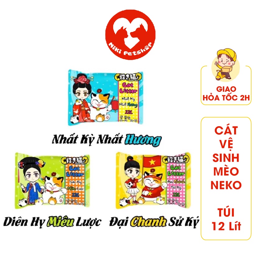 Cát Vệ Sinh Cho Mèo Cát Nhật Maneki Neko Túi 12L - Miki Petshop