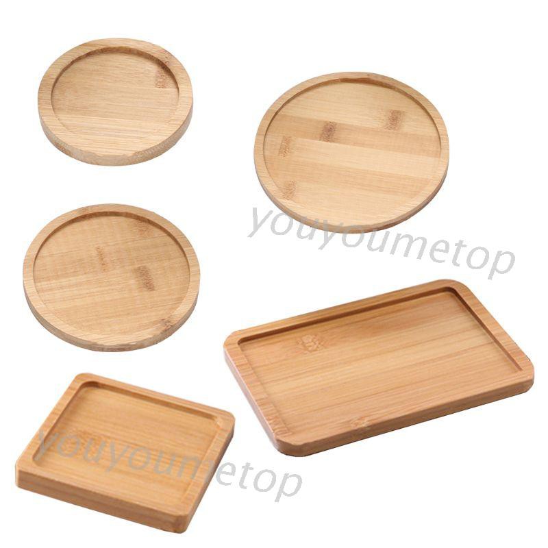 Khay gỗ dùng đựng ly nước/chậu hoa/cây cảnh tiện dụng cho gia đình