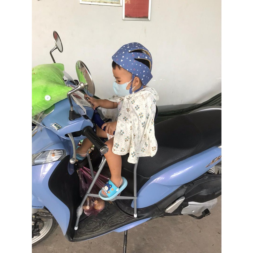 Ghế ngồi xe máy cho bé  SỈ= LẺ  Xe Tay Ga Yên Nệm, Không Tựa,,An Toàn Cho Bé
