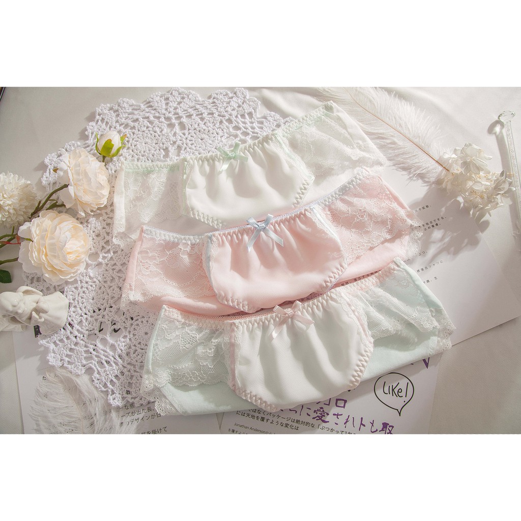 Quẩn Lót Nữ Cotton Phối Voan Xuất Đông Âu  Hàng Loại Đẹp.